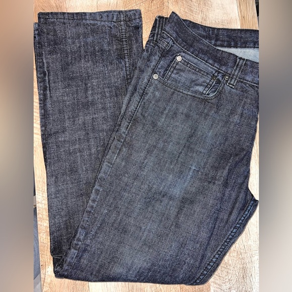 Vintage Marc Ecko Jeans Mens 36x32 Slim Fit Cut & Sew Dark Wash Blue Denim - Picture 4 of 8